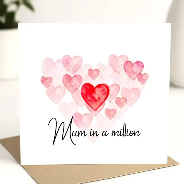 Mother's Day Card - Mum In A Million - Standard Smooth Card
