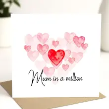 Mother's Day Card - Mum In A Million - Standard Smooth Card