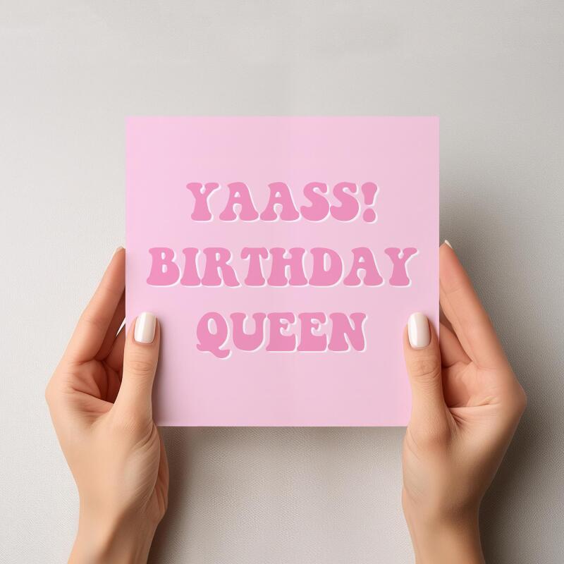 Happy Birthday Queen Card