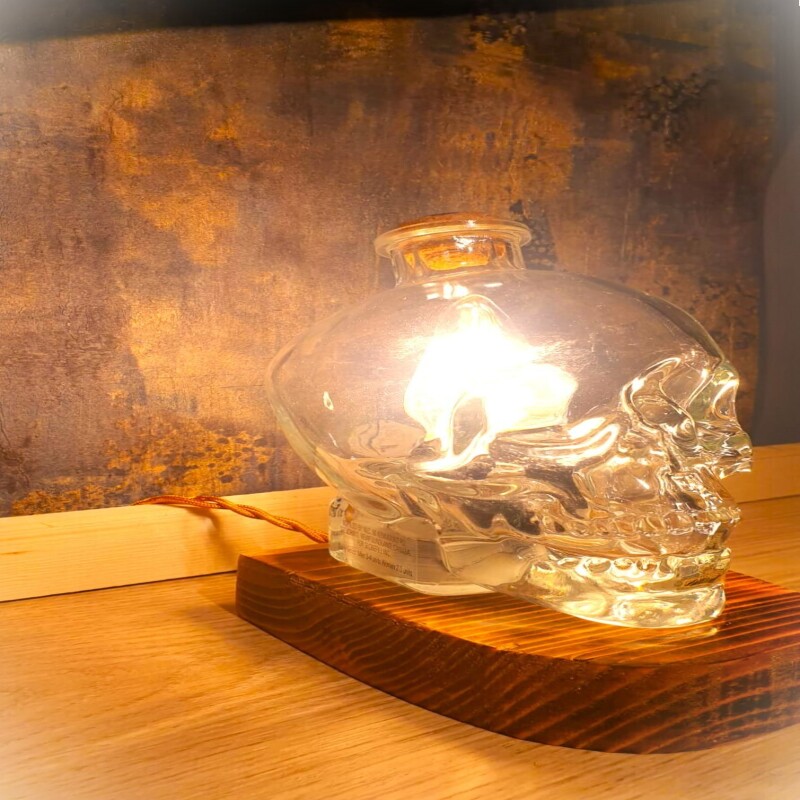 The Clear Head Vodka Block Base Table Lamp