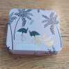 Craft Travel Tin | Travel Sewing Tin - Green Leopard