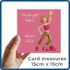 Welsh birthday card for sister - dancing art card by Erica Sturla - UK made
