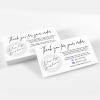 Thank You For Your Order Cards - Thank You Business Cards - Sample Card