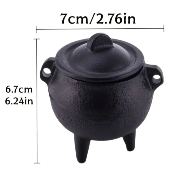 Cast Iron Cauldron Smudge Pot