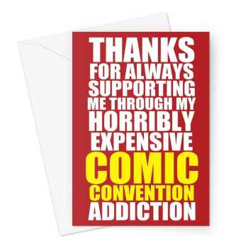 Funny Thank You Comic-Con Gift Greeting Card