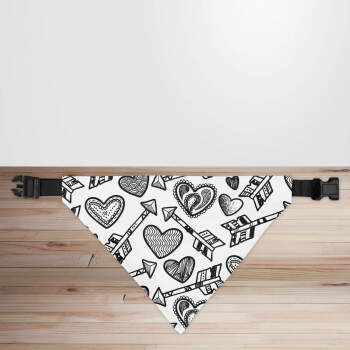 Valentine's Day Hearts & Arrows Dog/Puppy Bandana