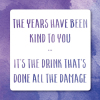 Holy Mackerel drink damage funny birthday card - from the Frankly My Dear humour and celebrations range - 15cm square and blank inside for your message - made in the UK