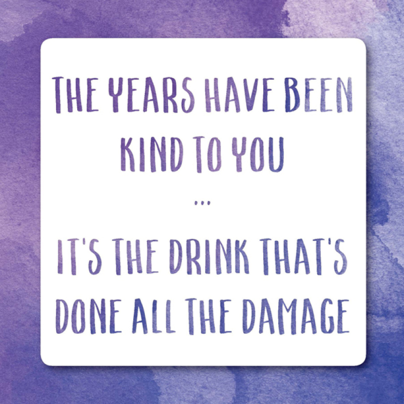 Holy Mackerel drink damage funny birthday card - from the Frankly My Dear humour and celebrations range - 15cm square and blank inside for your message - made in the UK