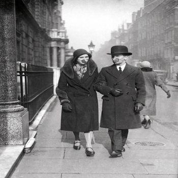 Holy Mackerel face mask retro black and white photographic card featuring a vintage image - 12.6 x 17.7cm and blank inside