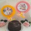 Personalised Baby Minnie 1st Birthday Cake Topper,Minnie Centrepiece,First cake - Age rosette