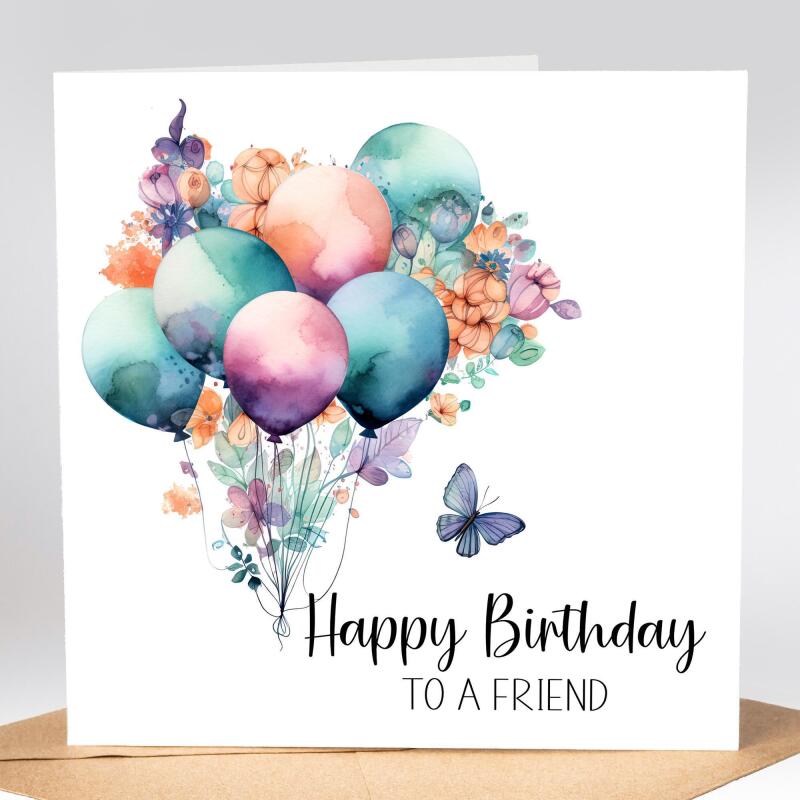 Birthday Card For Friends, Friend Birthday Card, Card for Bestie, Happy Birthday to the kind of Friend everyone wishes they had, Best Friend - Leave it Blank