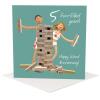1st to 5th Anniversary Card Pack - Fun Wedding Anniversary Cards - Polymer Clay Art by Erica Sturla - Made in the UK