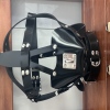 Lockable silicone bondage hood
