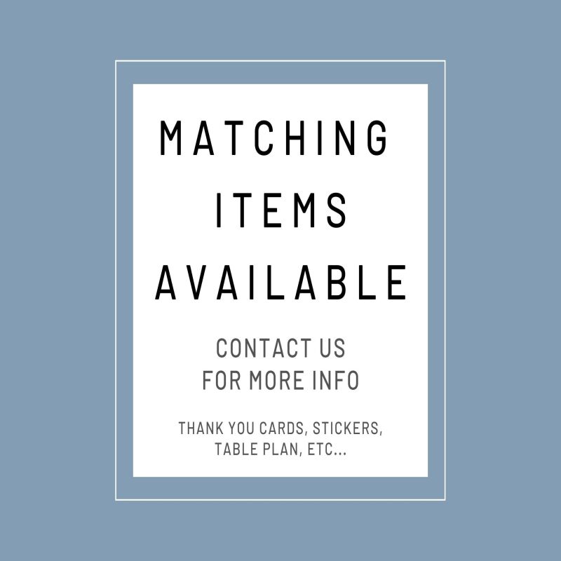 Printed Menu Event for Boy Personalised with Initial and Courses | Teddy Bear | Party, Birthday, Baby Shower, Baptism, Communion - Squared - Sample (not custom)