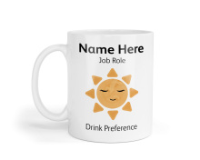 Personalised Ceramic Mug - Boho Baby Sun