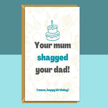 Funny Birthday Card - For Him or For Her - Personalised - Ideal for 19th, 20th, 21st, 22nd, 30th, or any other birthday - Rude Card