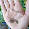 Moldavite Sterling Silver Bracelet 