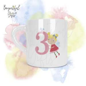 Personalised Fairies 3rd Birthday Number Smug Mug® (6oz)