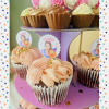 6 Personalised Peter Rabbit Cupcake Picks,Peter Rabbit Food Picks,Flopsy cupcake - Pink