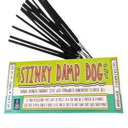 STINKY DAMP DOG Funny Smells Fragrance Sticks | Vegan | Aromatherapy | Funny Gift | Stocking Filler | Secret Santa | Dog Gift