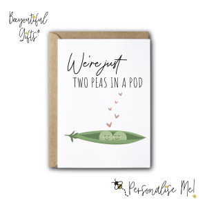 Valentines Card - We're Just Two Peas In A Pod