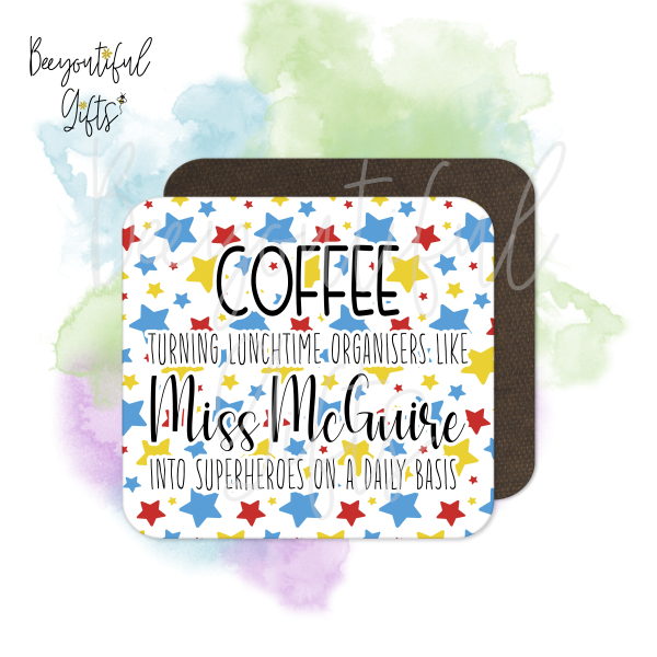 Personalised Lunchtime Organiser Coaster - Turning Lunchtime Organisers Into Superheroes