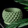 Starry Planter Pot - Matte Dark Green
