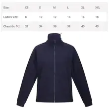 Personalised Embroidered Healthcare Fleece Jacket - Daisies & Bows - XS | UK 8