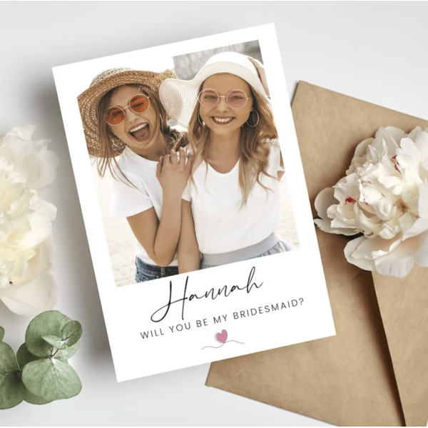 Personalised Bridesmaid Proposal Card - Will you be my...? - Small (Approx. A6)
