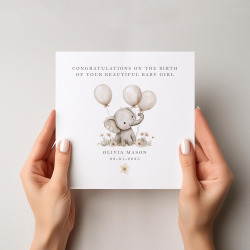 New Baby Card, Welcome To The World