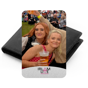 Irlam Live Personalised Photo Wallet Aluminium Card - Portrait