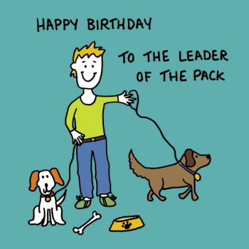 Leader of The Pack Greetings Card