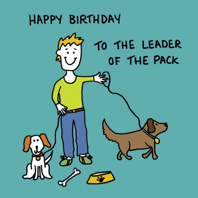 Leader of The Pack Greetings Card