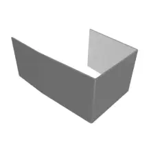 Aluminium Window Pods Loose Union - Mill (Unfinished) - 100mm - Slimline