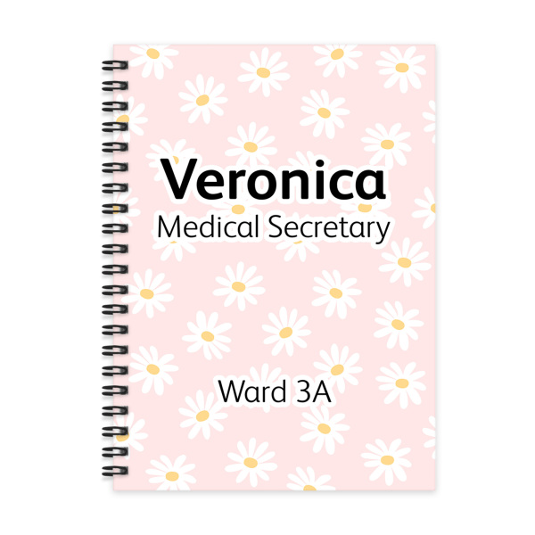 Personalised A5 Notebook - Pink Daisy