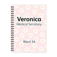Personalised A5 Notebook - Pink Daisy