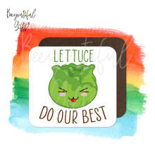 Children's Drinks Coaster - Lettuce Do Our Best