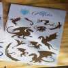 Dragon Sticker Sheet - Matte Black