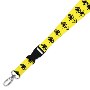 Double Breakaway Lanyard - Classic Yellow - Vision Impaired