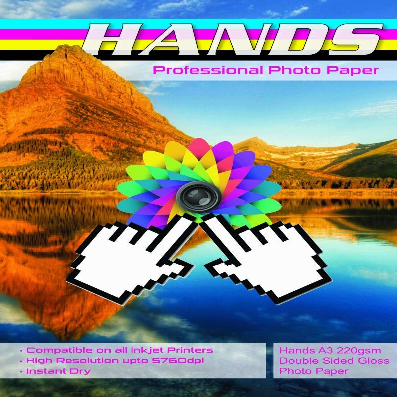 A3 220gsm Hands Professional Double Sided Gloss Photo Paper -  20 Sheets