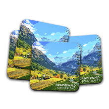 Grindelwald Switzerland Coaster Set