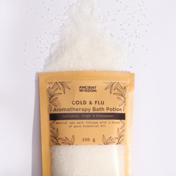 Bath Salt with Essential Oils in Kraft Bag 350g - Colds & Flu