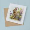 Postcard Prints - Notelet Card of a Rabbit For Anyone Any Occasion Card For Her or For Him Card For Birthday or Easter Card Thank You Card - Square (5.5x5.5) / Blank Inside