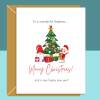 Nephew Christmas Card - Ideal personalised Xmas card for your Nephew - Blank inside - Large