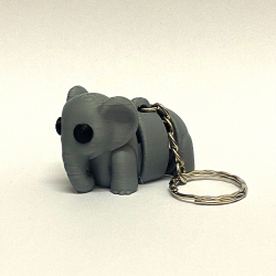 Baby Elephant Keyring