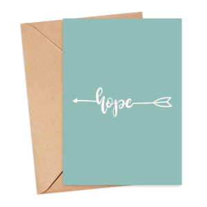 Self Love Card - Hope - Medium (Approx. A5 | 148mm x 210mm | 5.8in x 8.3in) - Luxury Linen Textured Card
