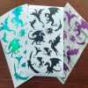 Dragon Sticker Sheet - Matte Black