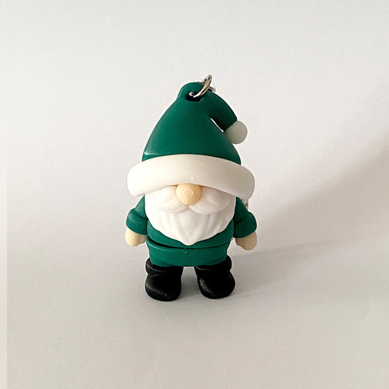 Tiny Gnome Keyring - Green