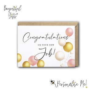 New Job Card - Congratulations On Your New Job