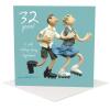 32nd Wedding Anniversary Card - Still Rolling Together - Polymer Clay Art by Erica Sturla - Fun UK